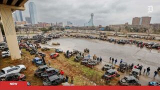 Dallas: ATVs take over empty lot near downtown after winter storm