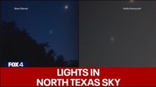 Strange lights spotted in North Texas sky